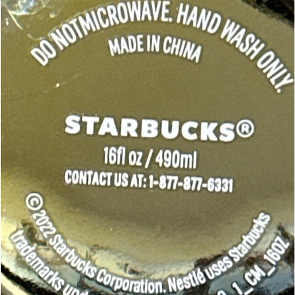 Starbucks Coffee Mug 16 Ounce Rainbow Holographic Iridescent 2022 Holiday Mug. - Picture 7 of 8